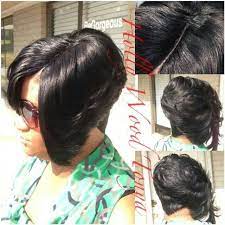 27 Piece In Back Asymetrical Bob 27piecehairstyles 27 Piece In Back Asymetrical Bob Quick Weave Hairstyles 27 Piece Hairstyles Hair Styles