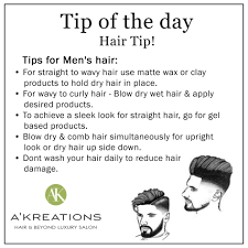 Never scrub dry your hair with a towel. Hair Styling Tips For Mens Hair Blog A Kreations Luxury Salon