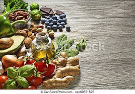 Find out more about why treating diabetes. Healthy Food Selection Of Healthy Food On Wooden Background Healthy Diet Foods For Heart Cholesterol And Diabetes Canstock