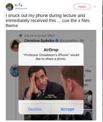 Upon cancelling the airdrop transfer your file will not be shared with the other user. 27 People Who Got Hilariously Trolled By Airdrops From Strangers Page 3 Of 3