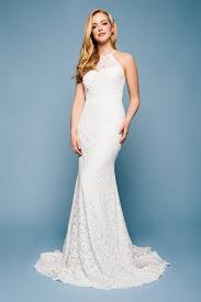 Hochzeitskleid weiss brautkleid a linie spitze perlen. Sexy Brautkleid Mit Tiefem Ruckenausschnitt Viel Wow Oh La La