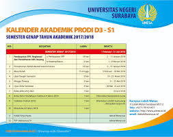 Check spelling or type a new query. Informatika Unesa On Twitter Kalender Akademik Unesa Semester Genap Ta 2017 2018