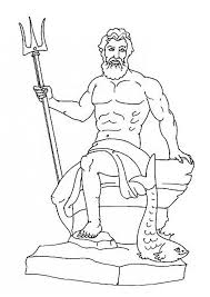 Poseidon Coloring Page Source Lrw Jpg 749 1060 Greek Gods Greek Mythology Mythology