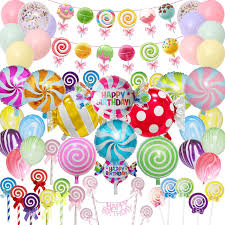 Players for the board game does not need to make choices but they only have to follow directions that's why it's suitable for all ages and enjoyed by children. Buy Candyland Party Supplies Set 64pcs Candy Party Decorations With Lollipop Banner Sweet Candy Balloons Candy Cake Toppers Latex Balloons For Girls Kids Candyland Party Lollipop Party Birthday Online In Hungary B07zgf6r74