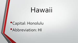 The hawaii state abbreviation is similar to a few other states' us postal abbreviations and you only need to remember the first and last letter of the name, hawaii, hi. Pacific And Rocky Mountain Regions Ppt Download