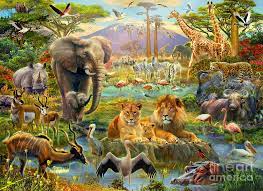 Your african animals watering hole stock images are ready. African Watering Hole Digital Art By Mgl Meiklejohn Graphics Licensing