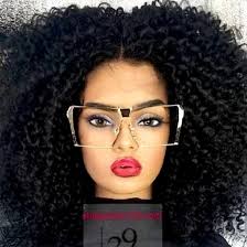 Big Bold kinky curl human blend wig Hair accessories