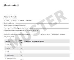 Der mieter hat gemäß § 555a bgb maßnahmen des vermieters, die zur instandhaltung oder instandsetzung der mietsache. Ubergabeprotokoll Kostenloses Muster Homeday