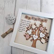Topproreviews analyzes and compares all nana gifts of 2021. Personalised Family Tree Grandma Frame Gift For Granny Gift For Nana Gift For Grandparents Gift For Mum Present For Mother Mothers Day Birthday Gifts For Grandma Diy Mothers Day Gifts Diy Gifts