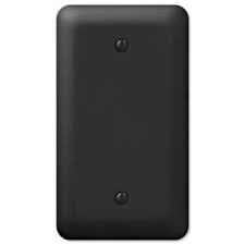 Download our wallplate buying guide for help in choosing the perfect wallplate. Modern Style Metal Single Blank Wall Plate Cover Matte Black Finish Walmart Com Walmart Com