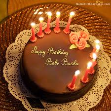 Birthday Wishes Song With Name And Photo Download The Name Bebo Basha Is Generated On Happy Birthday Images Download Or Share Wi Birthday Cake With Photo Happy Birthday Cake Images Birthday Cake For Husband