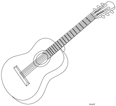 Dessin A Imprimer Une Guitare Acoustique Guitare Acoustique Guitare Dessin Dessin Ukulele
