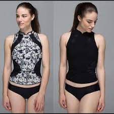 Lululemon Rare Salty Swim Rashie Rash Guard Swim 8 Active Wear Tops Swim Rashie Rashie