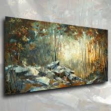 Original Landscape Design A Single Canvas Original Knife Painting Measuring 24 Quot High X 48 Quot W Abstract Art Painting Abstract Art Inspiration Painting