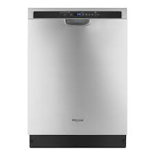 Whirlpool 24 In Front Control Built In Tall Tub Dishwasher In Monochromatic Stainless Steel With A Third Level Rack Wdf590sajm The Home Depot