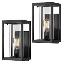 Check out these gorgeous exterior lighting sconces at dhgate canada online stores, and buy exterior lighting sconces at ridiculously affordable prices. Buy Beionxii Outdoor Wall Lights Modern Exterior Wall Sconces Porch Lantern Set Of 2 Sand Textured Black Cast Aluminum With Clear Cylinder Glass A291w 2pk Online In Indonesia B07xpbnp9m