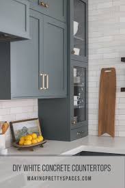 Diy Concrete Countertops In 2020 Diy Kitchen Renovation White Concrete Countertops Concrete Countertops