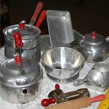 We did not find results for: 1950s Childs Aluminum 17 Pcs Red Handle Cooking Kitchen Play Set Great Display Item Old Toys Antique Toys Childrens Dishes