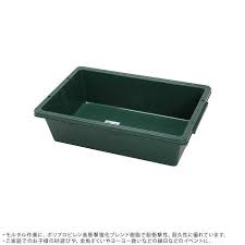 プラスチック製トロ舟 60l グリーン diy 左官ツール ガーデン用品屋さん モルタル 左官 コンクリ