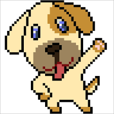 Facile ou difficile pour enfant comme pour les adultes :) à imprimer football pixel art. Pixel Art Chien