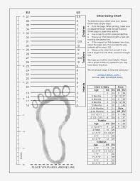 right toddler age and shoe size chart printable baby foot