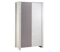 Armoire Deux Portes Opale Taupe Existe Aussi Couleur Blanche Et Figue Avec Ou Sans Motif Armoire Deux Portes Collection De Meubles Armoire