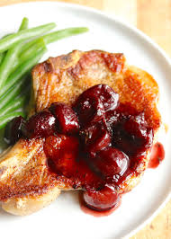 Pork Chops With Cherry Pan Sauce Recipe Simplyrecipes Com Recipe Pork Chops Simply Recipes Recipes