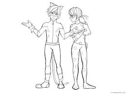 This coloring page is a treat for all the budding artists as they can color so many different characters with a myriad of detailing in a single coloring sheet. Miraculous Tales Of Ladybug And Cat Noir Coloring Pages Tv Film 2020 05225 Coloring4free Coloring4free Com