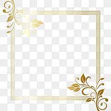 Elegant Vintage Rectangle Golden Frame With Plant Swirl Vector Illustration Swirl Ornate Element Png And Vector With Transparent Background For Free Download Vector Illustration Texture Vector Ornament Frame