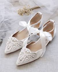 White Satin Pointy Toe Flats With Oversized Pearls Applique Women Wedding Shoes White Bridal Flats White Bridal Shoes Wedding Flats Womens Wedding Shoes White Bridal Shoes Bridal Shoes