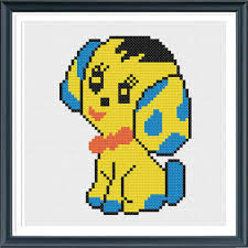 14 count, 35.02w x 28.30h cm 16 count, 30.64w x 24.76h cm… The Puppy Cross Stitch Pattern Dog From Aprilbeeshop On Etsy