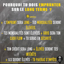 Pourquoi Tu Dois Emprunter Sir Le Long Terme Marketing Immobilier Investissement Motivation Professionnelle