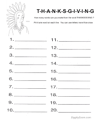 Activities Ziggity Zoom Thanksgiving Worksheets Thanksgiving Words Elementary Worksheets