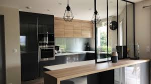 Idee Cuisine En U Avec Verriere Deco Cuisine Moderne Cuisine Moderne Amenagement Cuisine Ouverte