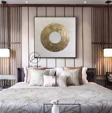 Gold Leaf Art Large Wall Art Over Bed Decor Gold Painting Texture Wall Art Original Painting On Canvas Mode Textured Wall Art Gold Leaf Art Large Wall Art