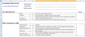 excel spreadsheets help glasgow coma scale chart