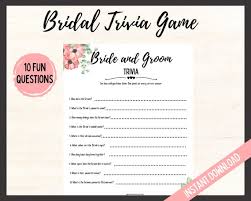 Where did the couple go for their. Bride And Groom Trivia Bridal Shower Trivia Game Bridal Shower Games Wedding Shower Trivia Game Who Knows The Couple Best By Little Haloj Catch My Party