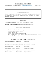 new grad resume current nursing resume