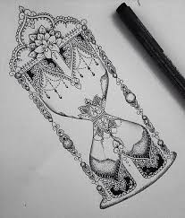 Swirled Hourglass Hourglass Tattoo Tattoos Vintage Tattoo