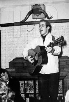 Only known photo of Paul Simon in 1964 before he moved to London. This  taken at The Railway Hotel in Brentwood when he was living there. The  session was recorded by my
