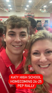 Today was the Katy High School homecoming Pep Rally. So fun to see the kids  recognized! Ready for some football tomorrow night 🏈❤️🏈
