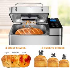 Check spelling or type a new query. Buy Kbs Large 17 In 1 Bread Machine 2lb All Stainless Steel Bread Maker With Auto Fruit Nut Dispenser Nonstick Ceramic Pan Full Touch Panel Tempered Glass Reserve Keep Warm Set Oven Mitt And