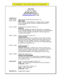 contoh chronological resume cara tulis