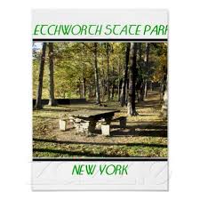Letchworth State Park Tea Table Rock Poster Zazzle Com Letchworth State Park State Parks State Parks Ny