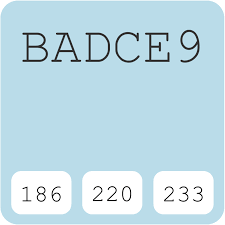 Badce9 Hex Color Code Schemes Paints