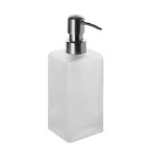5% rewards with club o · 99% on time shipping Square Frosted Glass Soap Dispenser Ga81 02 By Gedy Bathroom Stuff Soap Dispenser Soap At Frosted Glass