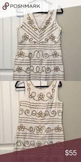 Lilly pulitzer polka dot sleeveless midi dress $54 $0 size: Lilly Pulitzer White Gold Dress White Gold Dress Gold Dress Lilly Pulitzer