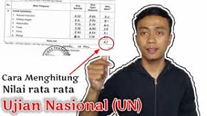 Untuk siswa kelas vii dengan mengambil nilai rata rata raport sd, nilai ujian sekolah sd atau nilai seleksi masuk ke smp, untuk kelas viii dan ix , dengan memperhatikan nilai. Cara Menghitung Nilai Rata Rata Ujian Nasional Un Youtube