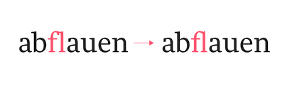 Tekens die samengesteld zijn uit twee of meer lettertypen, die zijn verenigd in een enkele grafische vorm. Typography Nerd Ligaturen