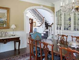 Since such cabinets are usually large, you need to make sure it will go well with your dining table. Large Built In China Cabinet In Traditional Dining Room Traditional Dining Room Milwaukee By Orren Pickell Building Group Houzz